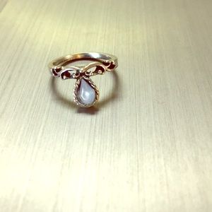 Opal Tiara Sterling Ring